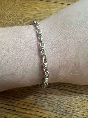 925 Italy Sterling Silver Twisted Rope Chain Bracelet